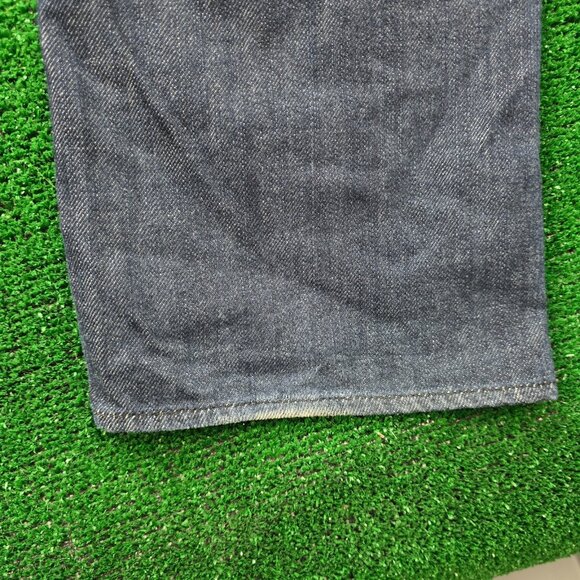 Rock & Republic Jeans Mens 33x34 Blue Denim Straight Leg Dark Wash Button Fly - Picture 14 of 14
